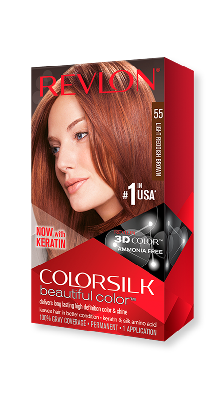 رنگ مو رولون شماره 55 - قهوه‌ ای قرمز لایت