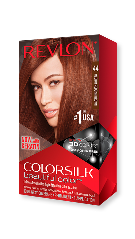 رنگ مو رولون شماره 44 - قهوه ای قرمز متوسط