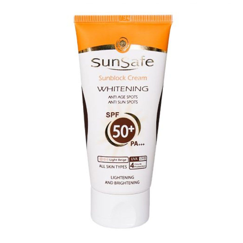ضد آفتاب روشن کننده سان سیف - بژ روشن انواع پوست SPF50