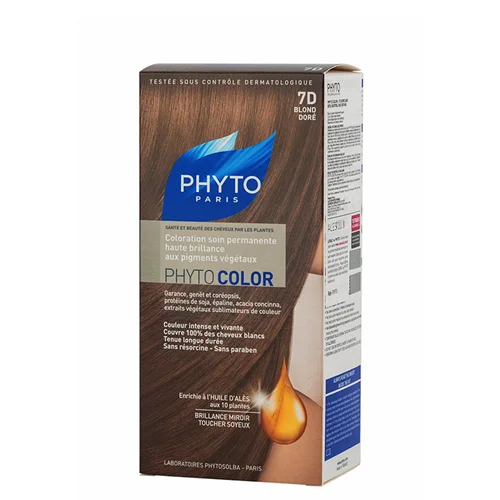 کیت رنگ مو فیتو 7D مدل PhytoColor  - شماره بلوند طلایی - 7D