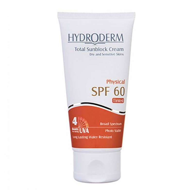 ضد آفتاب فیزیکال رنگی SPF60 هیدرودرم